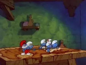 Le Schtroumpf Costaud a du cœur