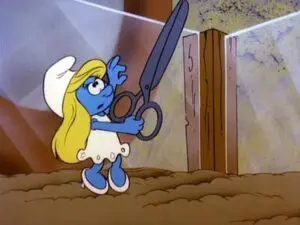 Les Cheveux d&rsquo;or de la Schtroumpfette