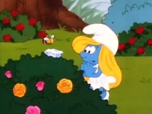 La rose de la Schtroumpfette