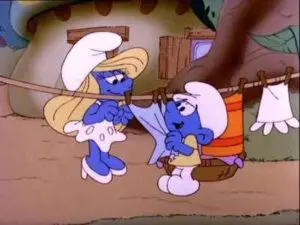Le petit Schtroumpf Têtu