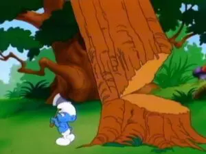 Le Schtroumpf Bûcheron
