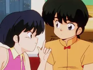Ranma est tombé sur la tête
