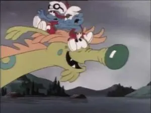 Le monstre du Loch Schtroumpf