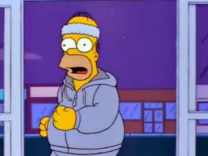 L&rsquo;abominable Homer des neiges