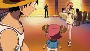 Départ de la métropole aquatique ! Usopp termine son duel comme un homme !