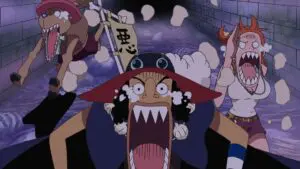 Les phénomènes étranges se succèdent ! Débarquement à Thriller Bark