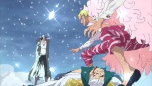 Tension! Aokiji VS Doflamingo !