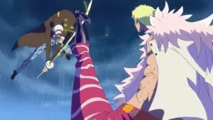 Un combat acharné. Law contre Doflamingo !