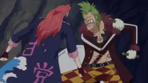 Un labyrinthe souterrain. Luffy contre l&rsquo;homme-wagon.