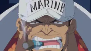 Sakazuki passe à l&rsquo;action. Le bouillant nouvel amiral !