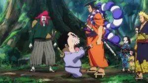 Des larmes pour le nouveau disciple ! Oden et Kin’emon !