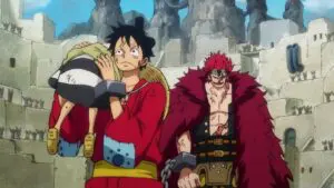 Grande émeute. Les prisonniers Luffy et Kid !
