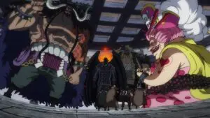 Onigashima sous tension ! Clash ?! Les deux Yonko !