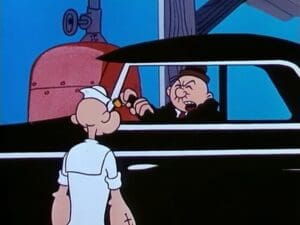 Popeye laveur de voitures