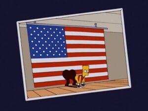 Le drapeau… potin de Bart