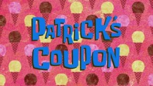 Le bon de réduction de Patrick